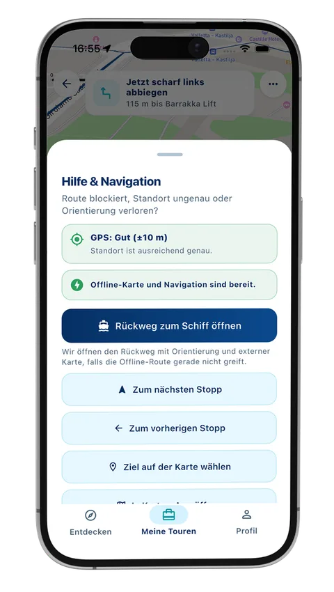 MeinLandgang App: Hilfe und Sicherheit mit Rückkehrhinweisen