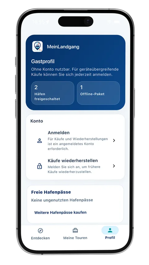 MeinLandgang App: Profil und Kontoeinstellungen