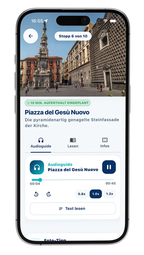 MeinLandgang App: Detailansicht eines Tourstopps