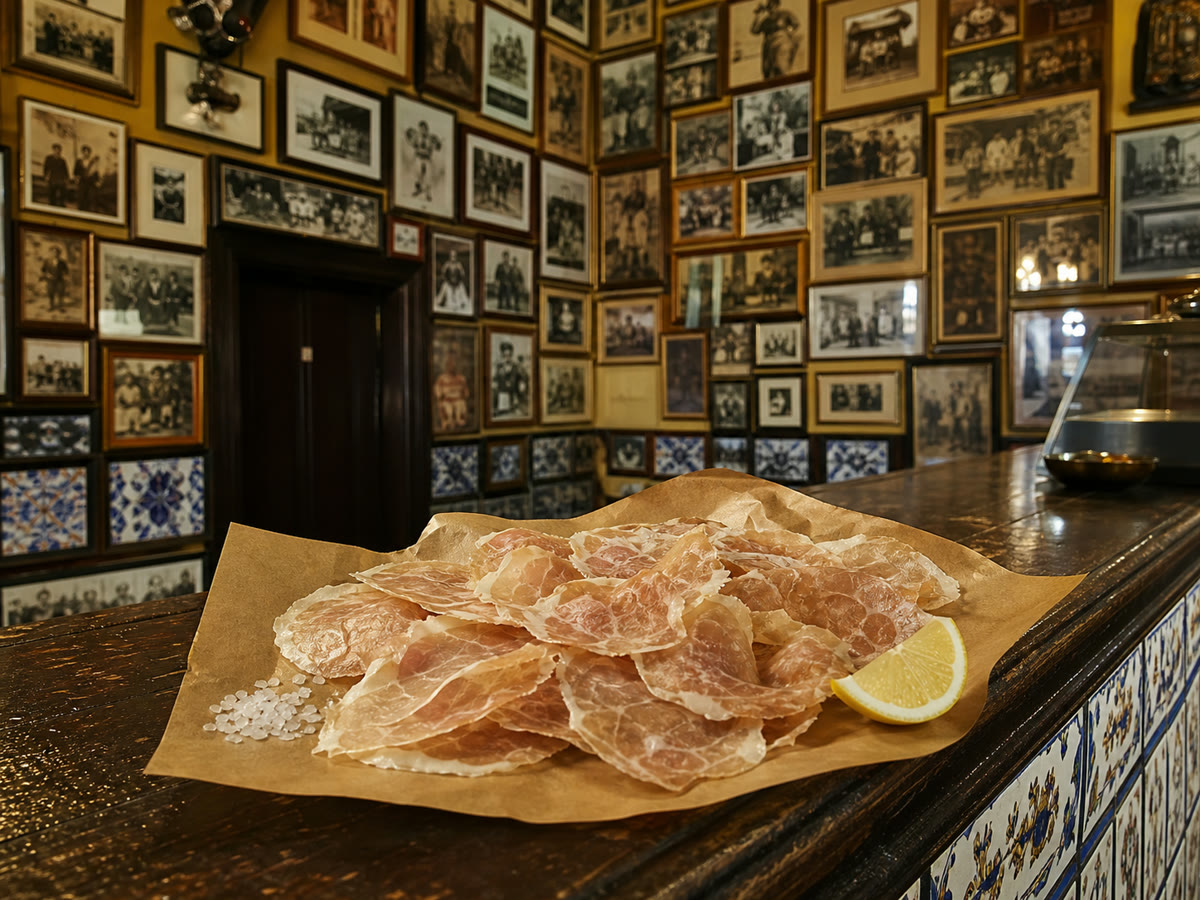 Tapas und Wurstwaren in der Casa Manteca in Cádiz
