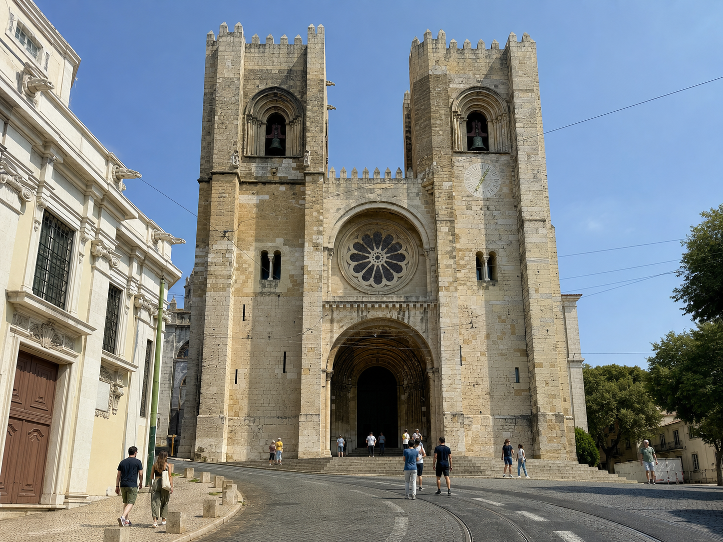 Fassade der Sé de Lisboa